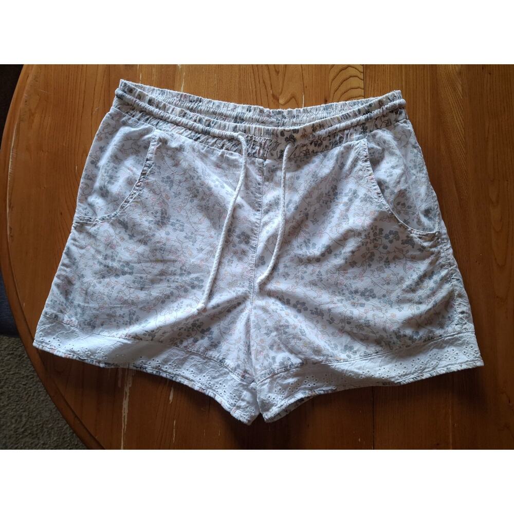 Vintage Palmetto Women's Floral Print Lounge Shorts Size M